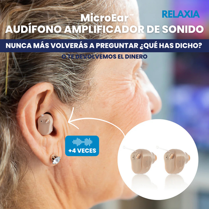 Audífono amplificador de sonido invisible  MicroEar™