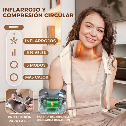 Masajeador Muscular Multinivel | Inflarrojo | 5 Temperaturas