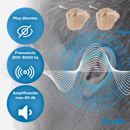 Audífono amplificador de sonido invisible  MicroEar™