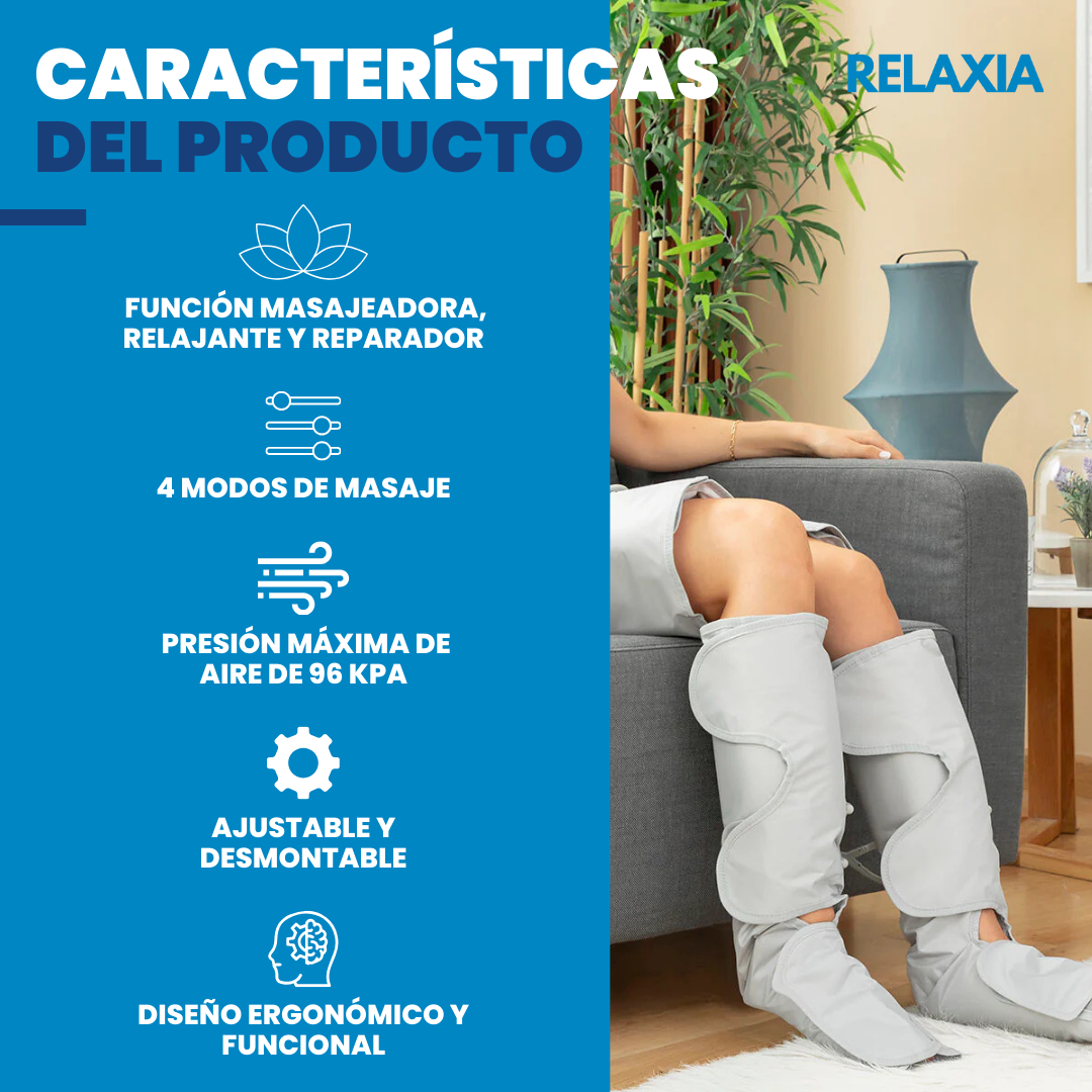 Masajeador AirPress™ - Para un alivio duradero del cansancio y el malestar de piernas